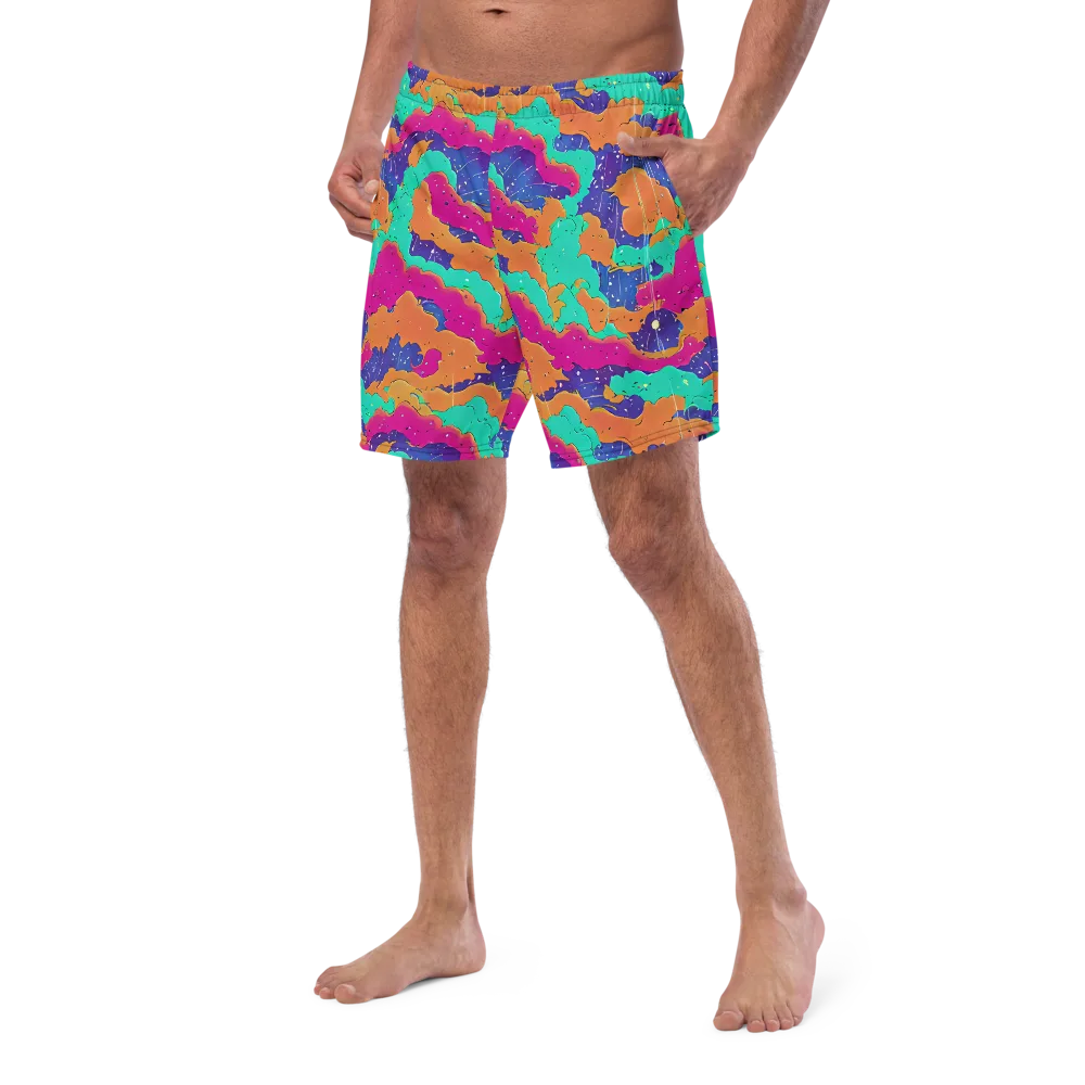 Arcade Ocean on Swim Trunks — Left Front
