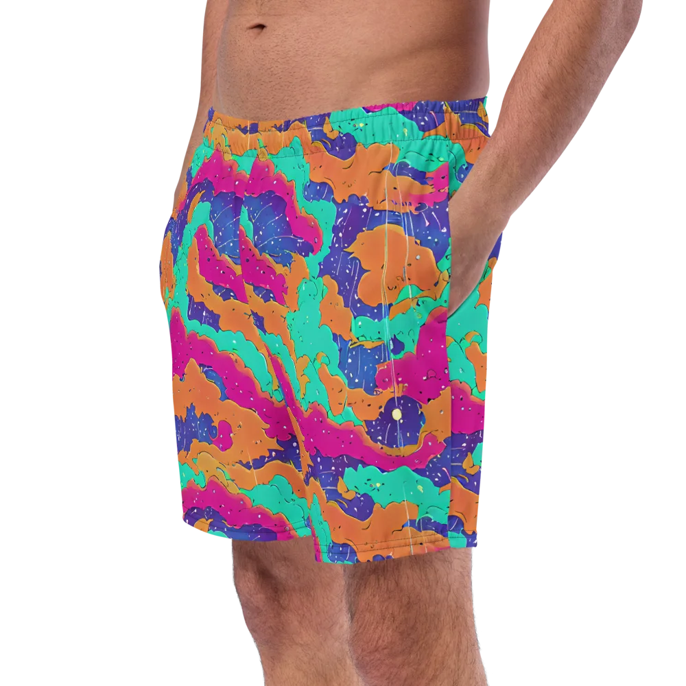 Arcade Ocean on Swim Trunks — Left Front