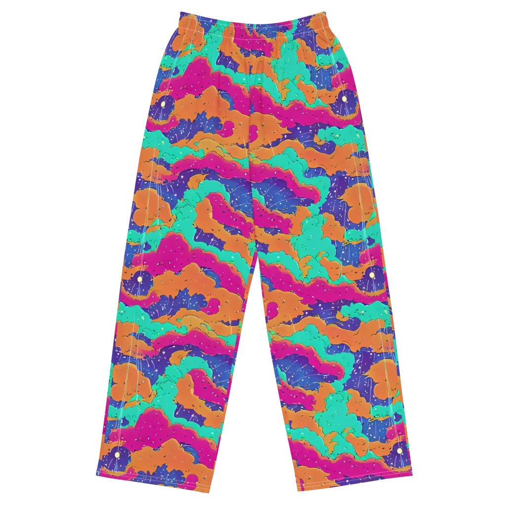 Arcade Ocean on Wide-Leg Pants — Front
