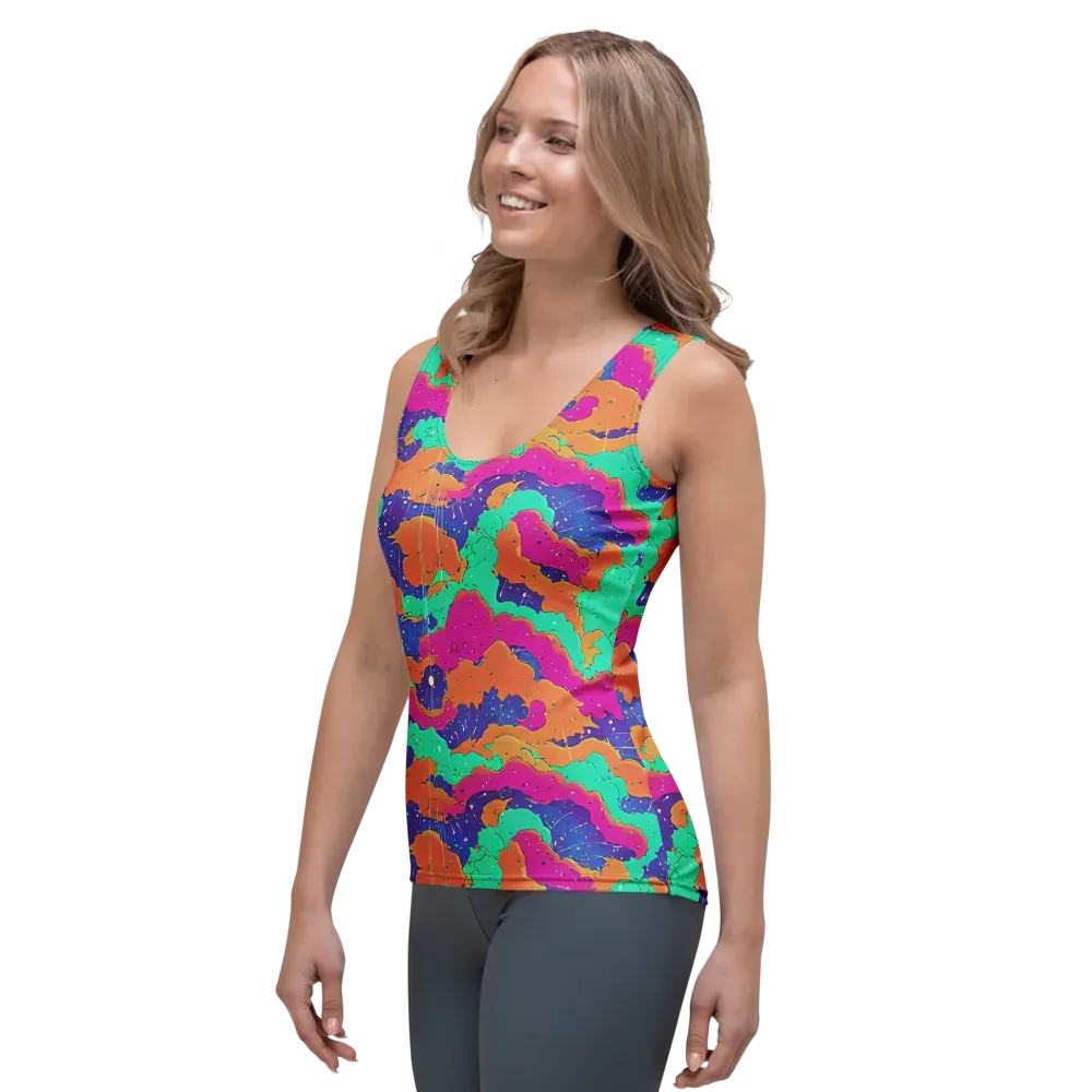 Arcade Ocean on Women's Tank Top — Left Front