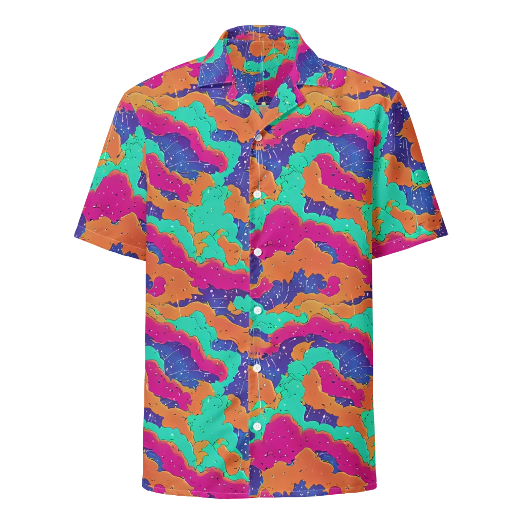 Arcade Ocean on Button Shirt — Front