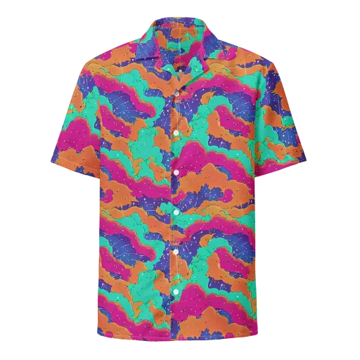 Arcade Ocean on a Button Shirt