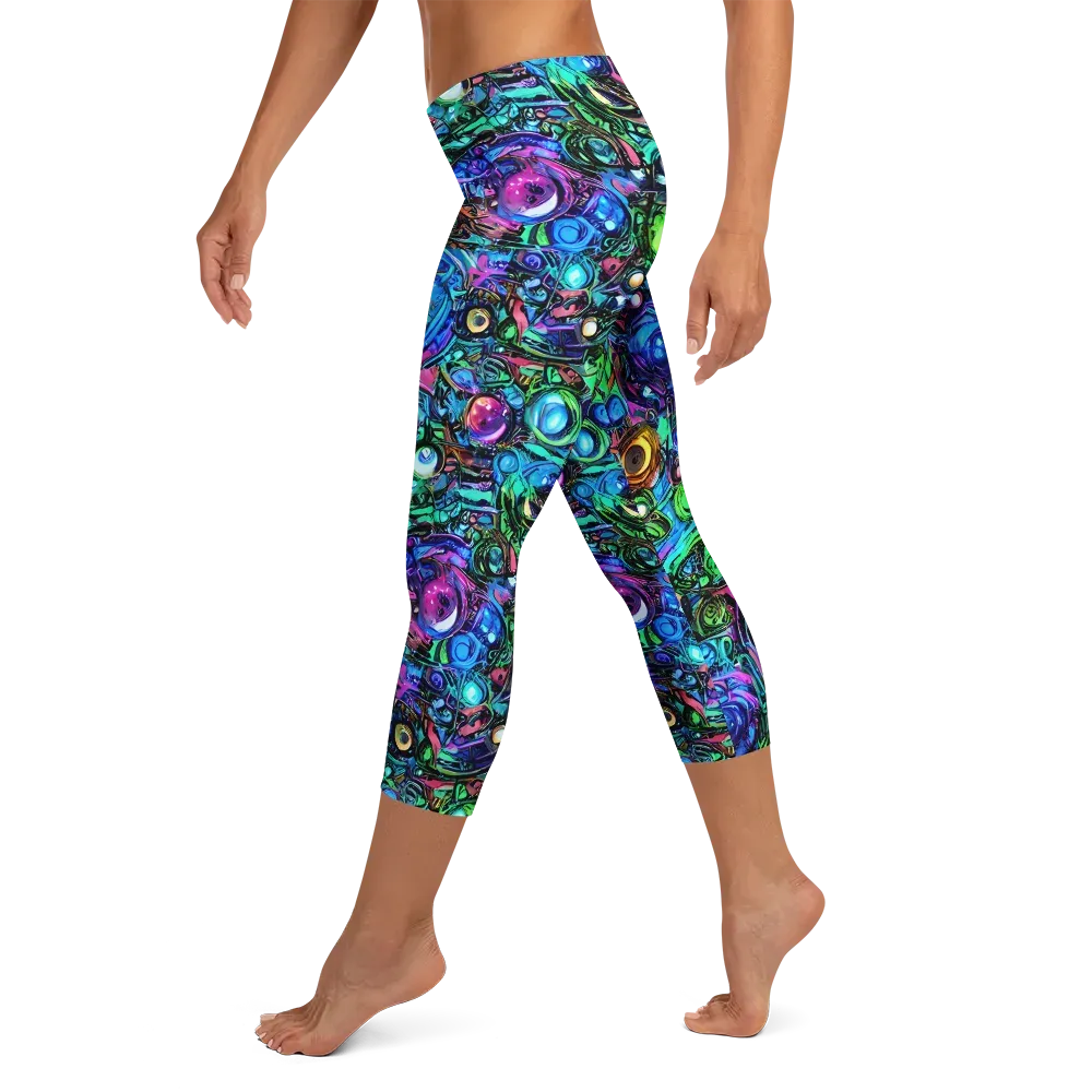 Hypercolor Eden on Capri Leggings — Left
