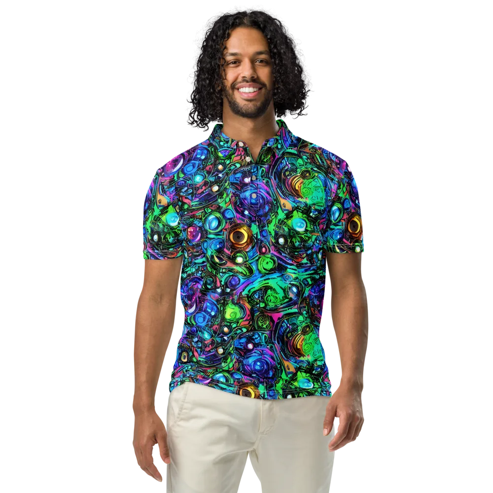 Hypercolor Eden on Men's Slim Fit Polo Shirt — Front
