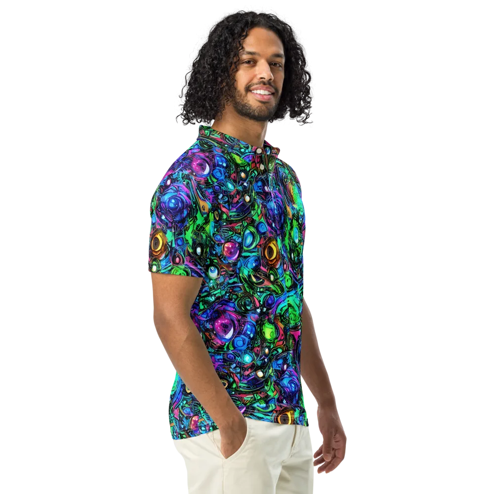 Hypercolor Eden on Men's Slim Fit Polo Shirt — Right Front