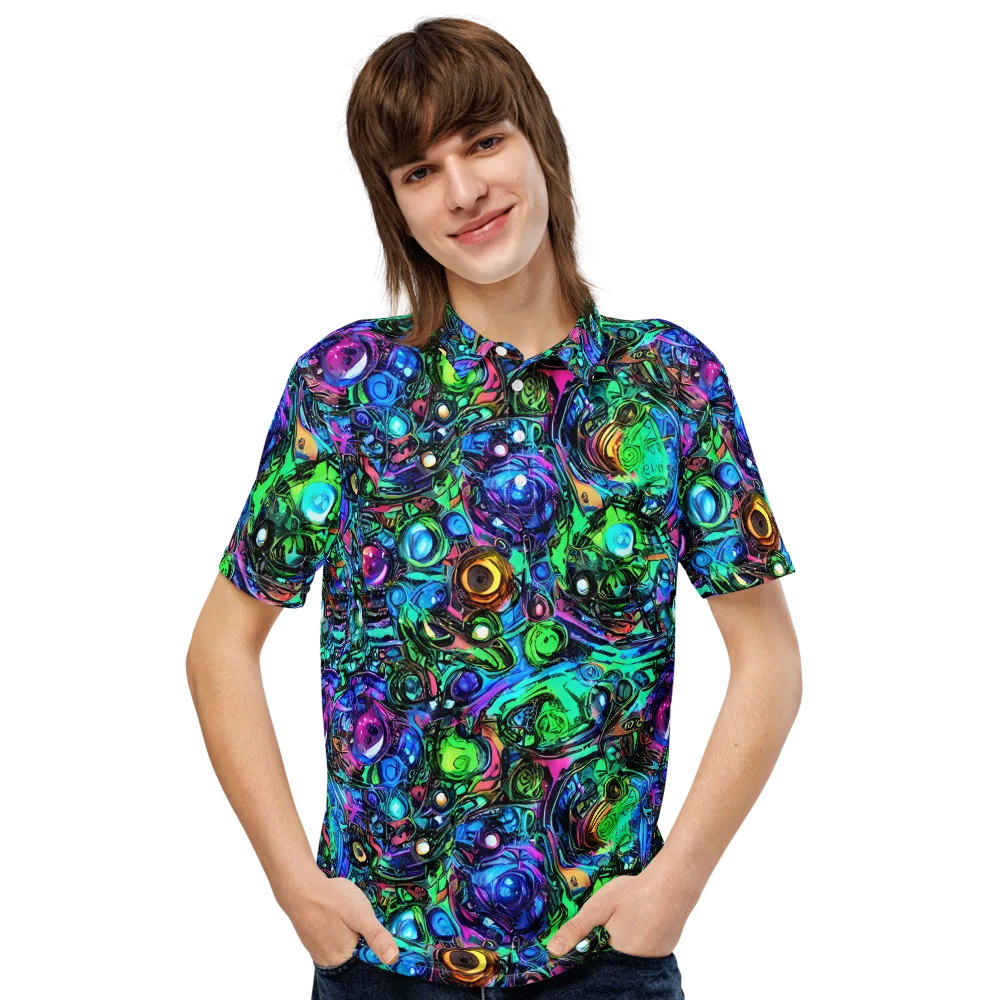 Hypercolor Eden on Men's Slim Fit Polo Shirt — Front