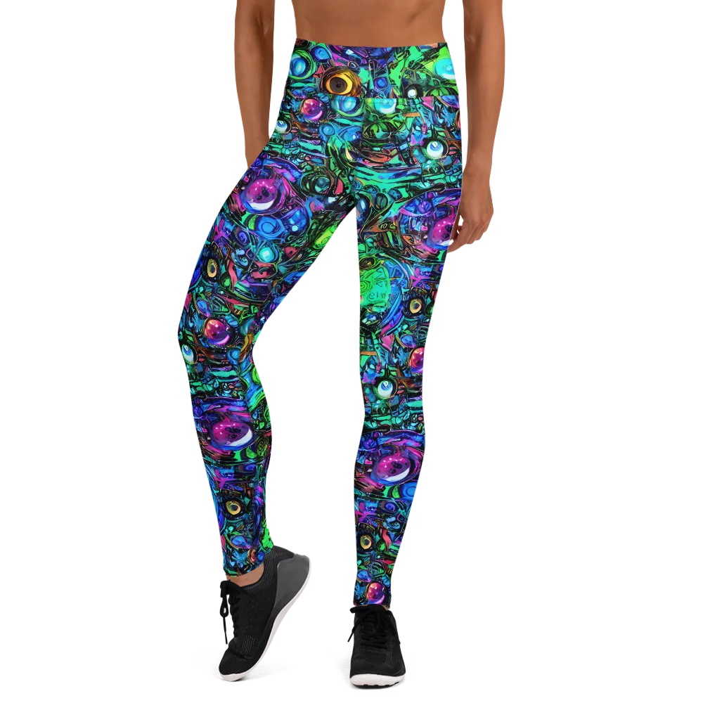 Hypercolor Eden on Yoga Leggings — Front