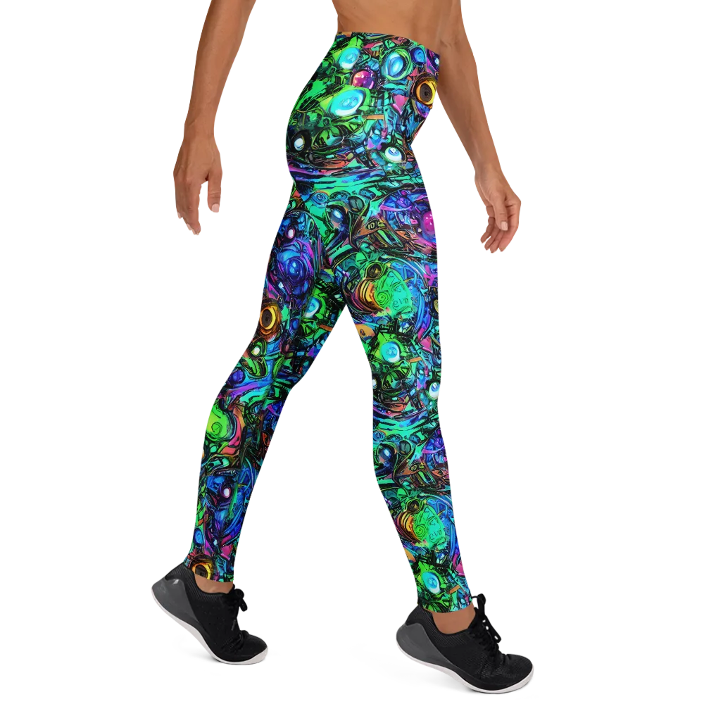Hypercolor Eden on Yoga Leggings — Right