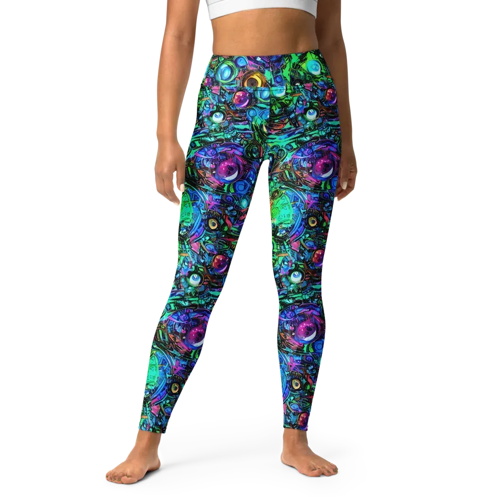 Hypercolor Eden on Yoga Leggings — Front