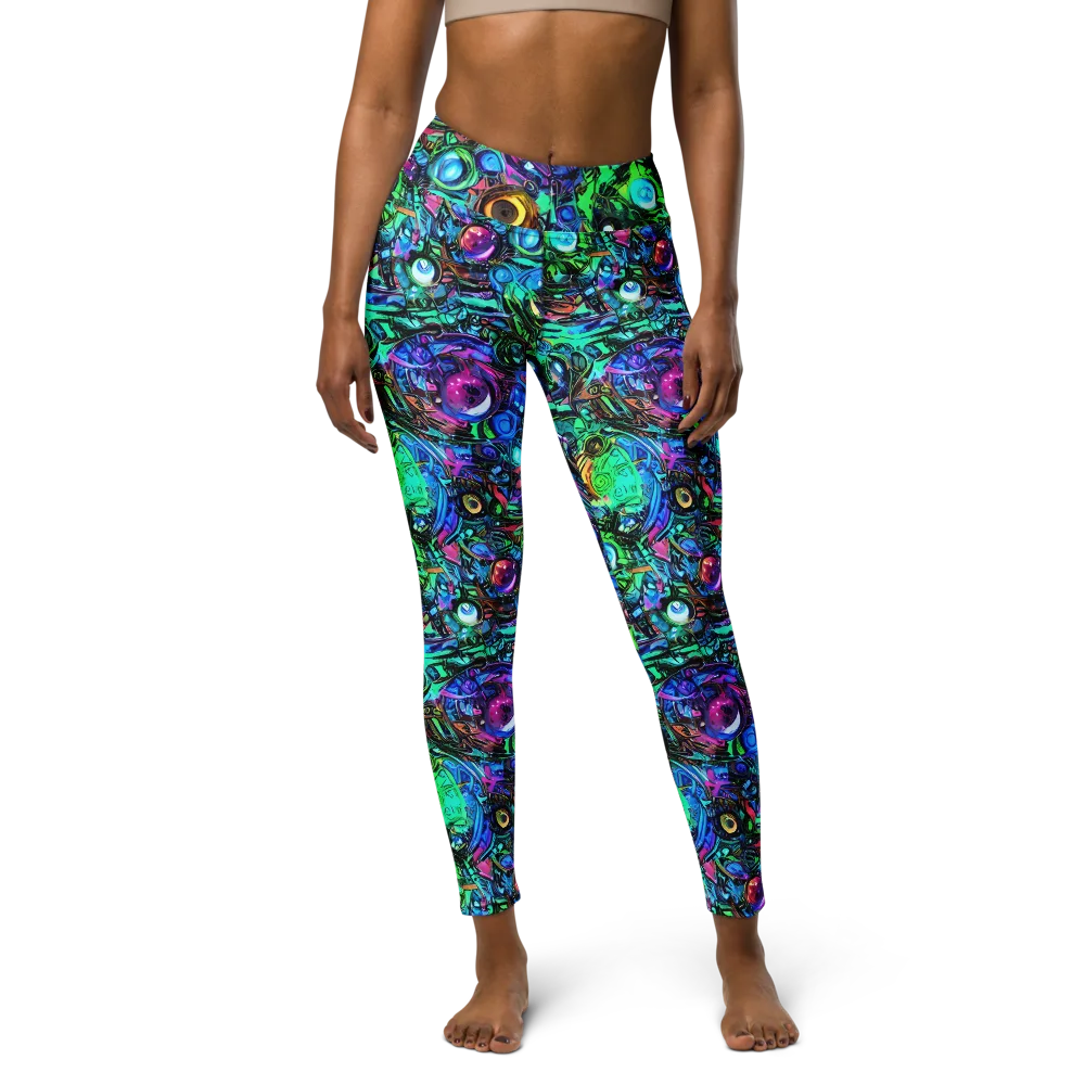 Hypercolor Eden on Yoga Leggings — Front