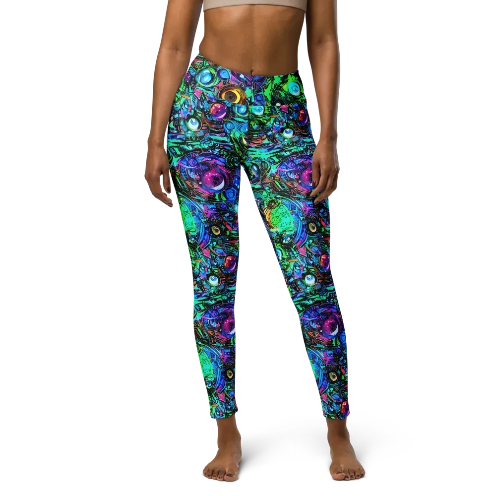 Hypercolor Eden on Yoga Leggings — Front