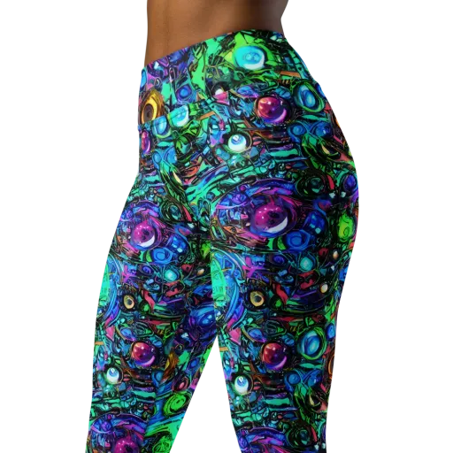 Hypercolor Eden on a Yoga Leggings