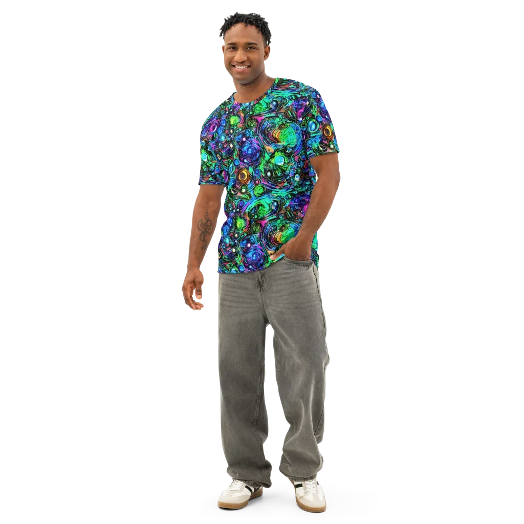 Hypercolor Eden on Men's Cotton Crew Neck T-Shirt — Front