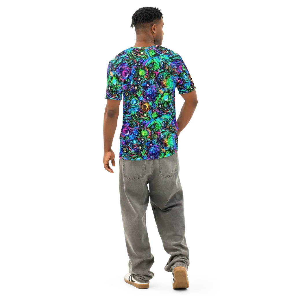 Hypercolor Eden on Men's Cotton Crew Neck T-Shirt — Back