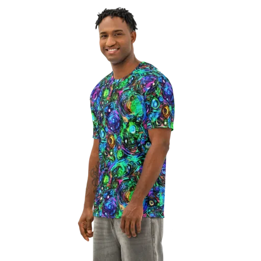 Hypercolor Eden on a Men's Cotton Crew Neck T-Shirt