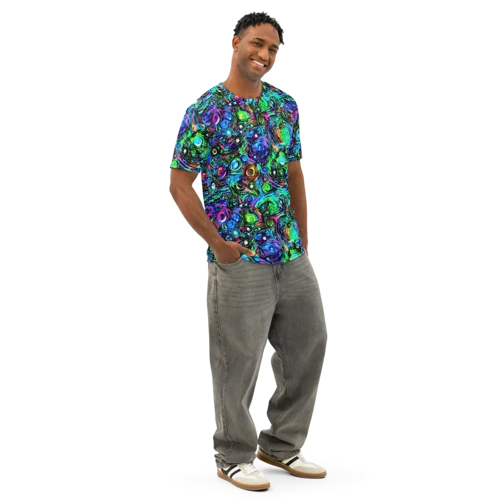 Hypercolor Eden on Men's Cotton Crew Neck T-Shirt — Right Front