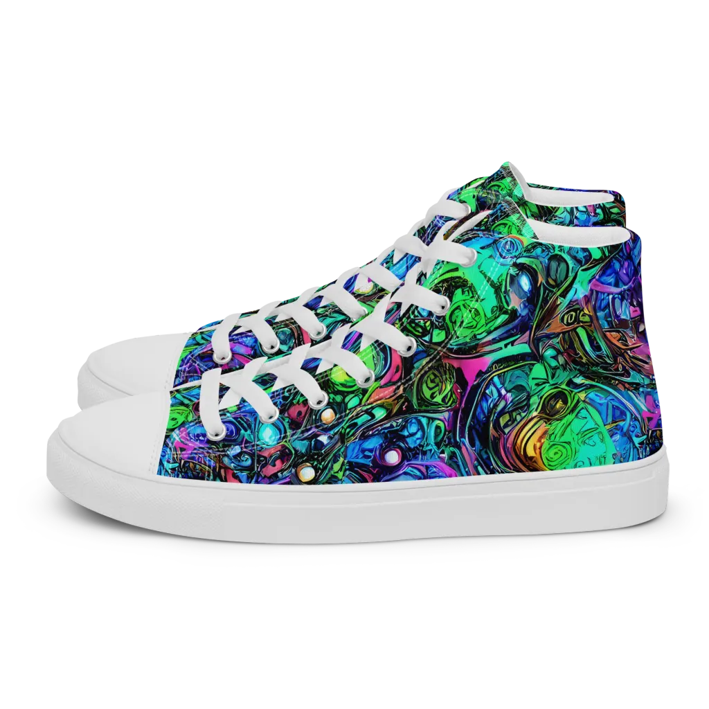Hypercolor Eden on Men's High Top Canvas Shoes — Left