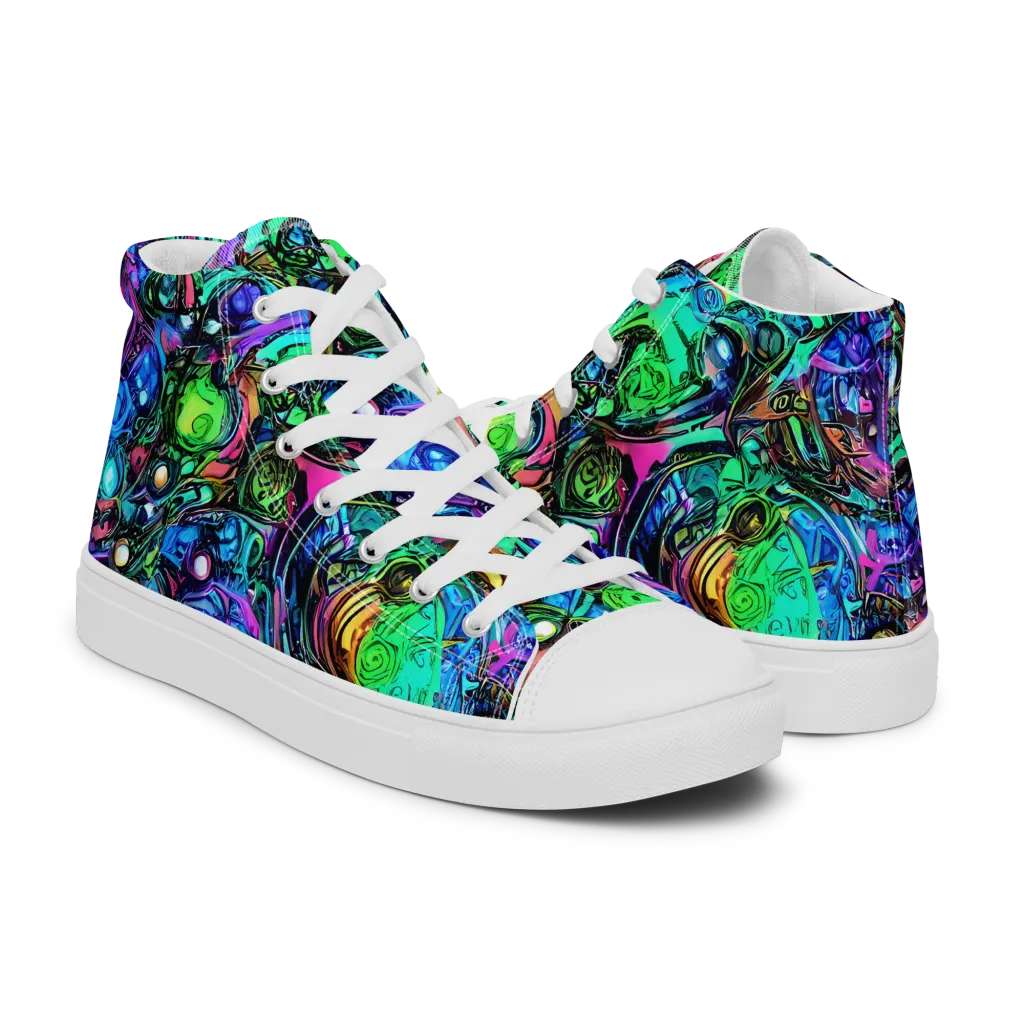 Hypercolor Eden on Men's High Top Canvas Shoes — Right