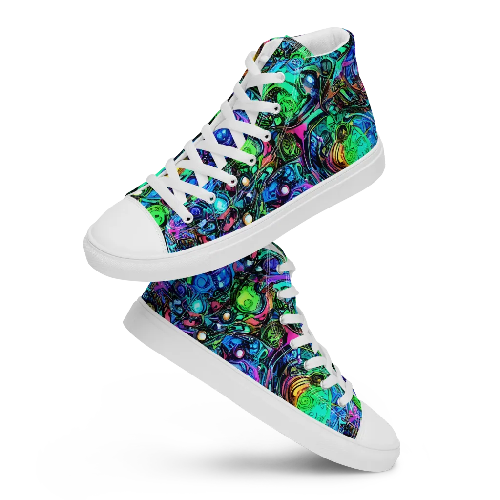 Hypercolor Eden on Men's High Top Canvas Shoes — Front
