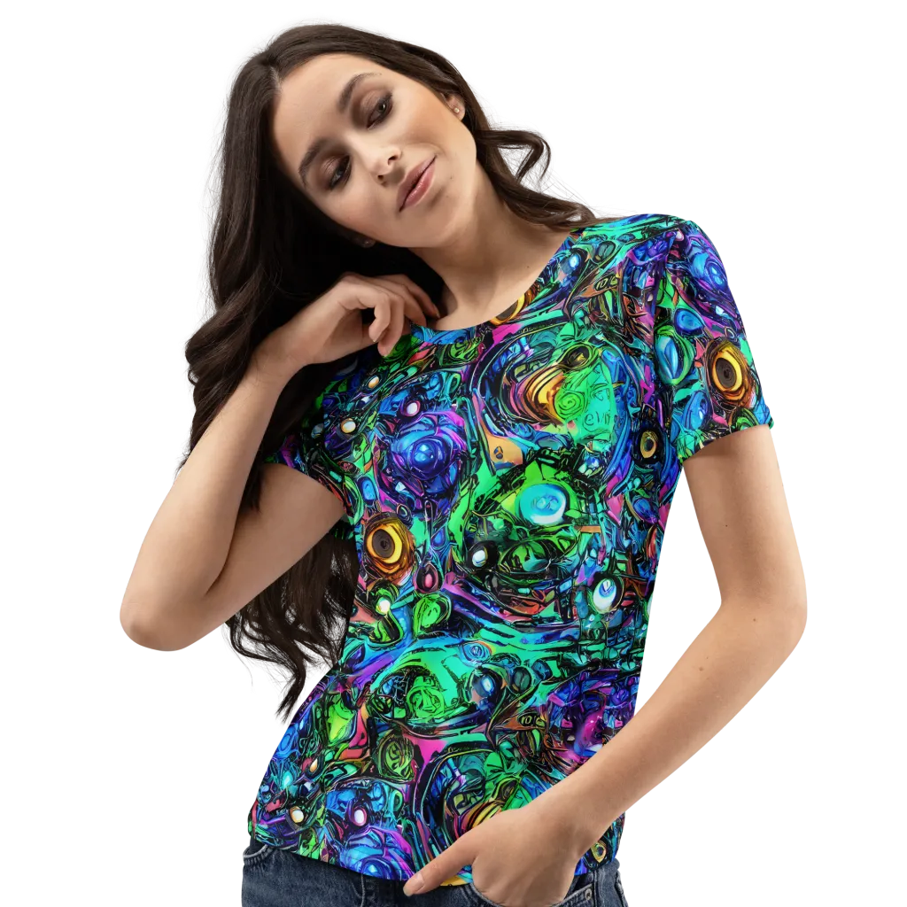 Hypercolor Eden on Women's Crew Neck T-Shirt — Left Front