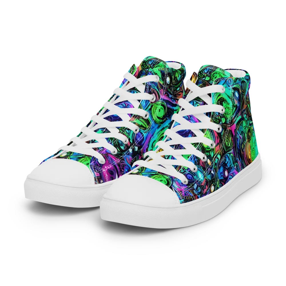 Hypercolor Eden on Women's High Top Canvas Shoes — Left Front