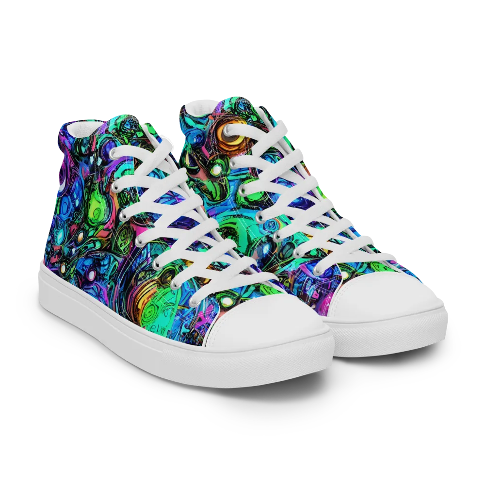 Hypercolor Eden on Women's High Top Canvas Shoes — Right Front