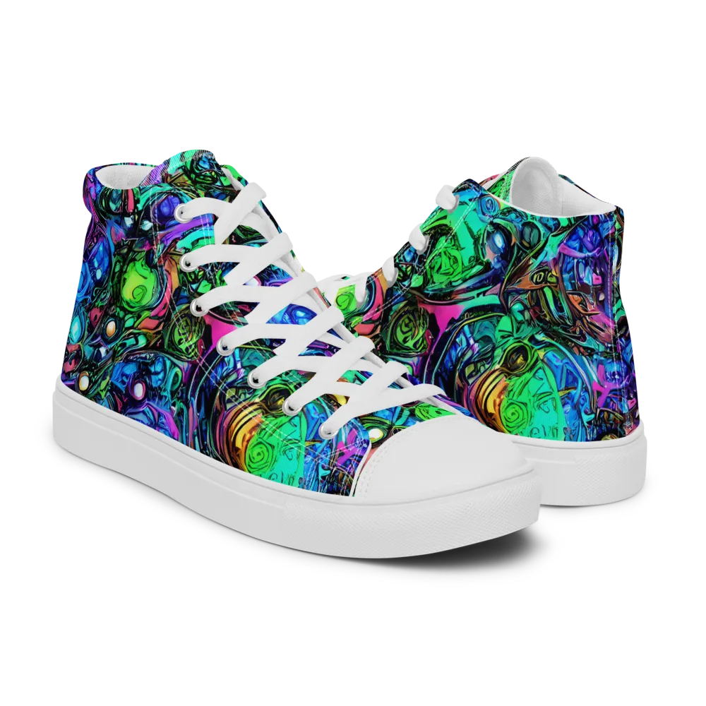 Hypercolor Eden on Women's High Top Canvas Shoes — Right
