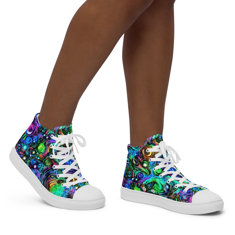 Hypercolor Eden on Women's High Top Canvas Shoes — Right