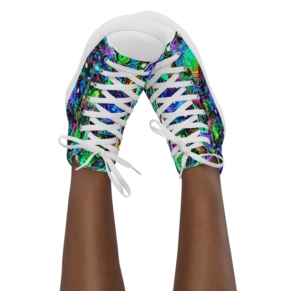 Hypercolor Eden on Women's High Top Canvas Shoes — Front