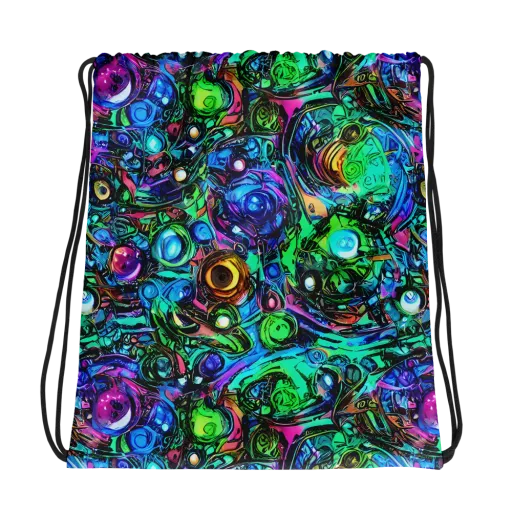Hypercolor Eden on a Drawstring Bag