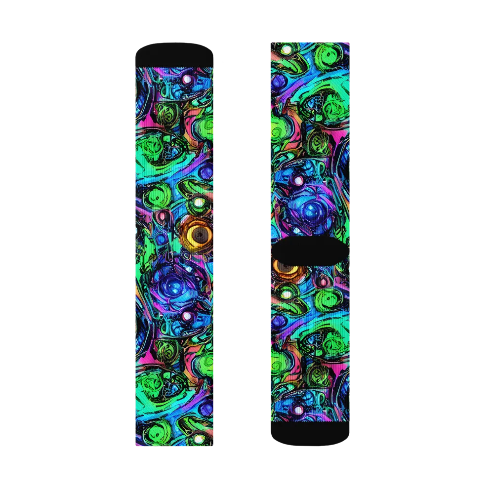 Hypercolor Eden on Socks — Left Sock