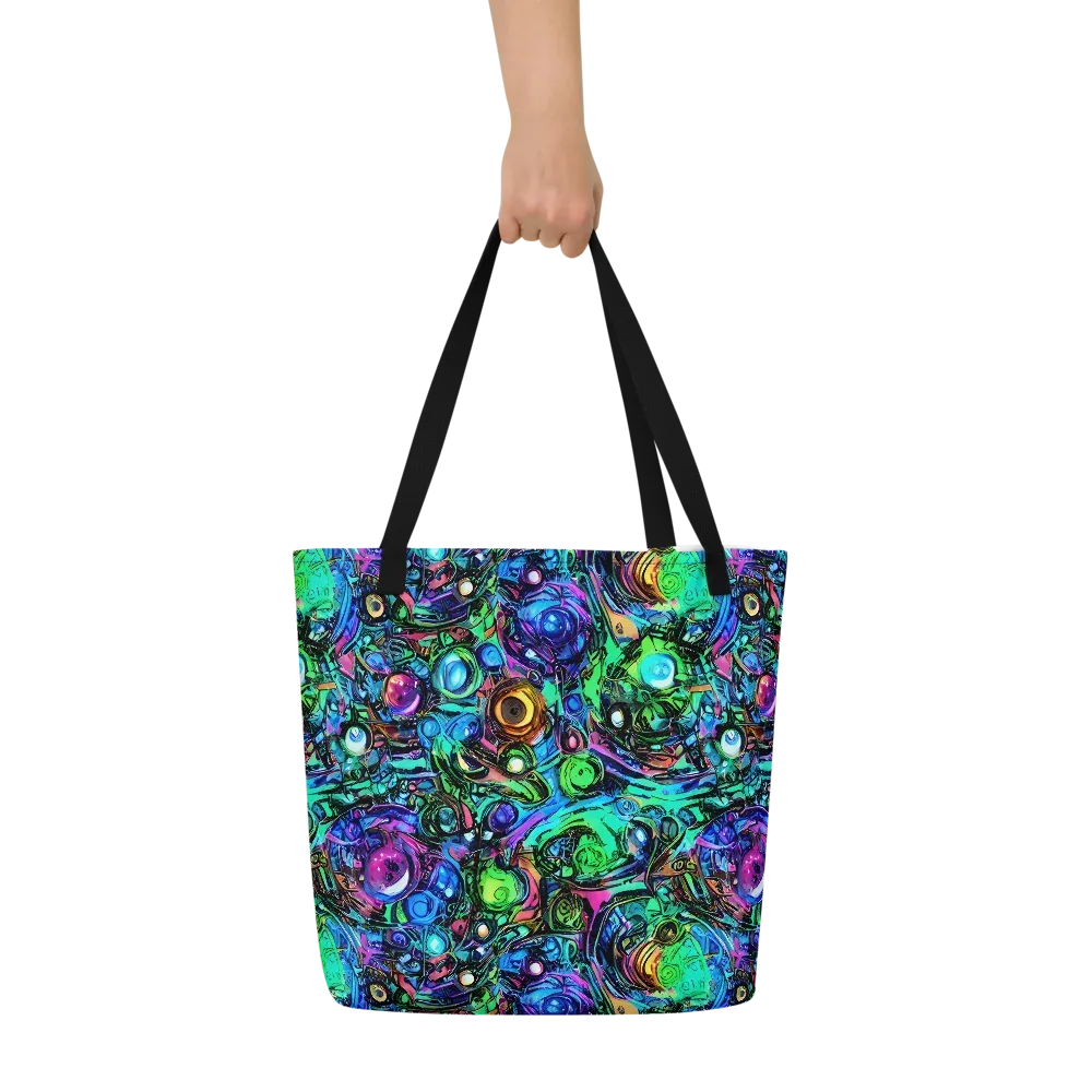 Hypercolor Eden on Large Tote Bag W/ Pocket — Front