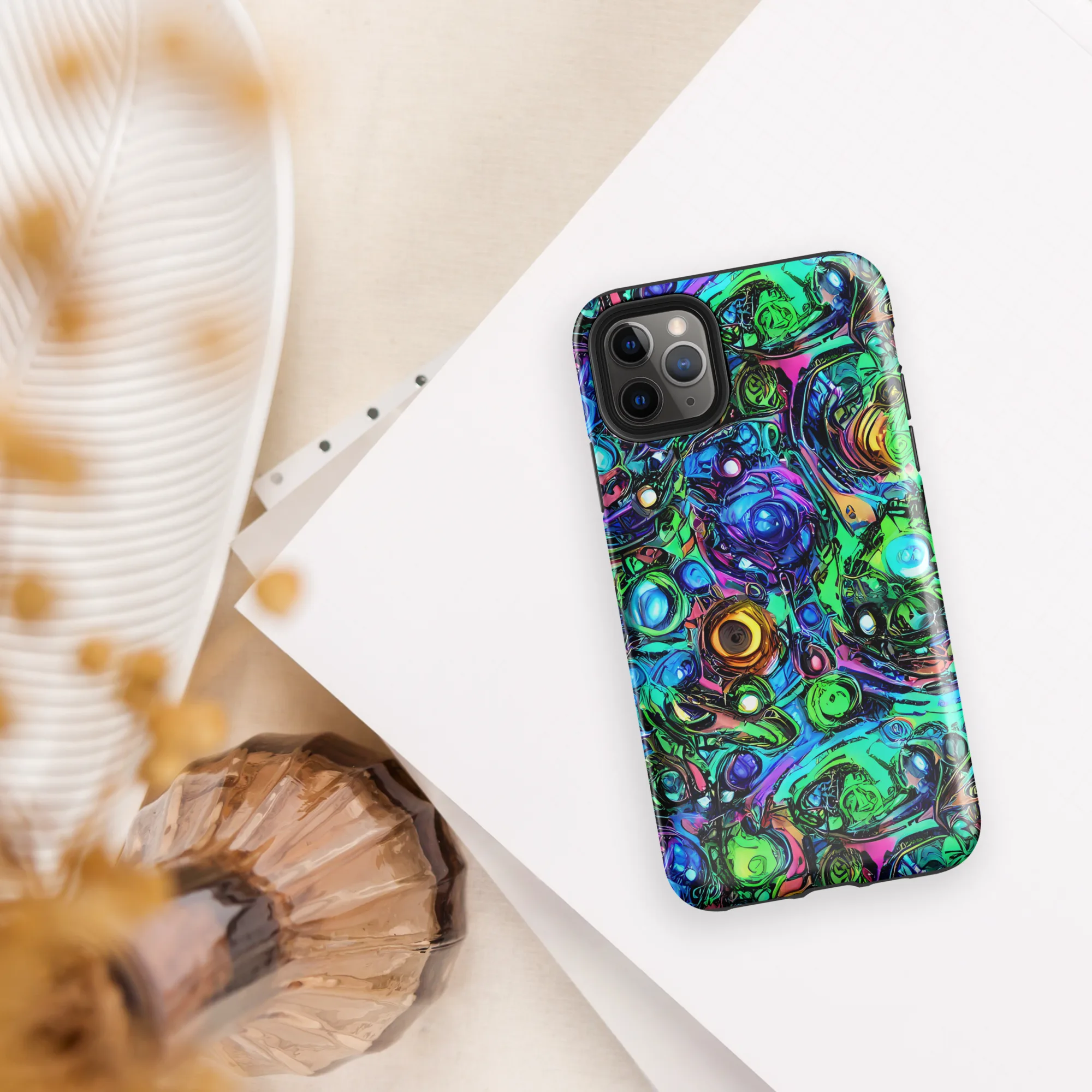 Hypercolor Eden on Tough Case for iPhone® — Front