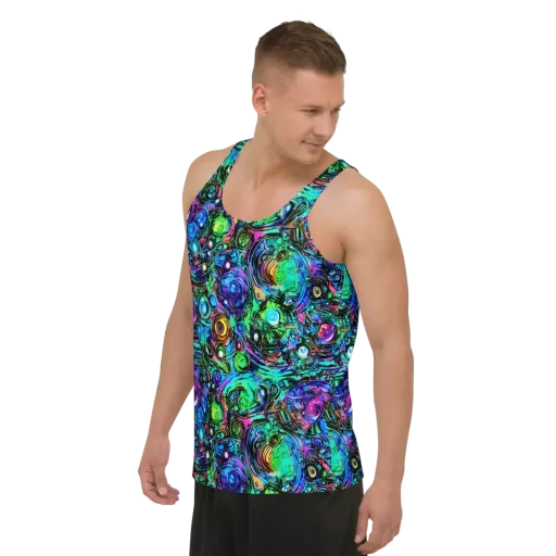 Hypercolor Eden on a Men's Tank Top
