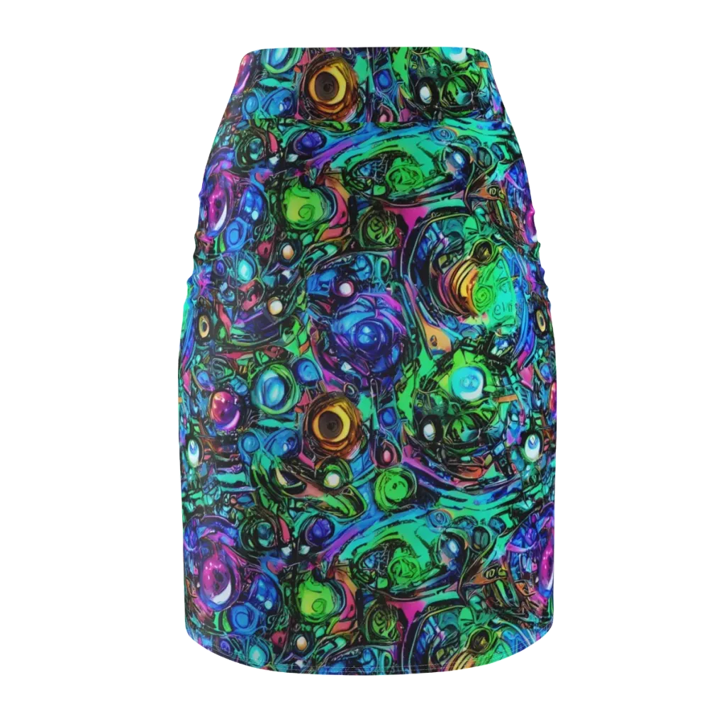 Hypercolor Eden on Pencil Skirt — Back