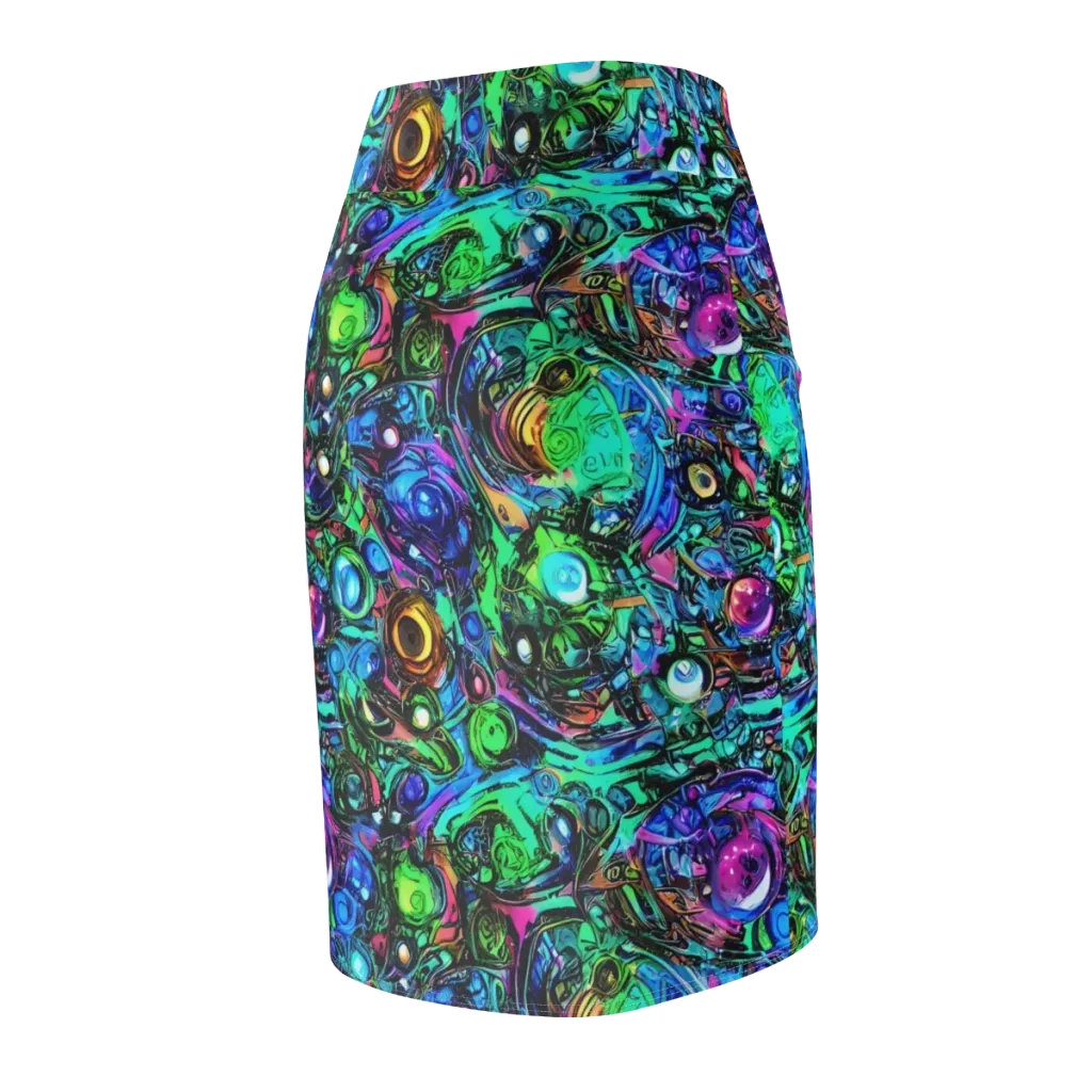Hypercolor Eden on Pencil Skirt — Back Side