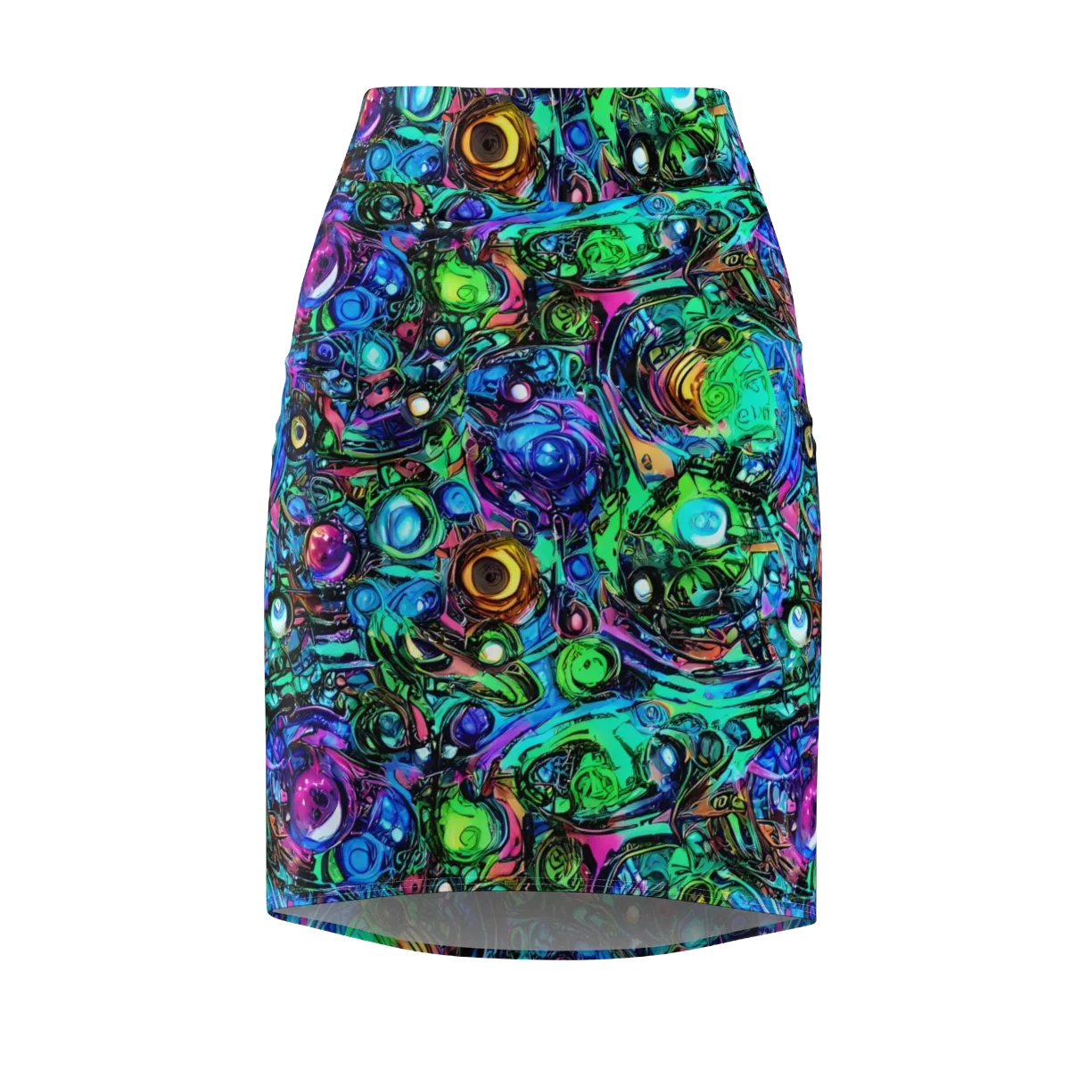 Hypercolor Eden on Pencil Skirt — Front