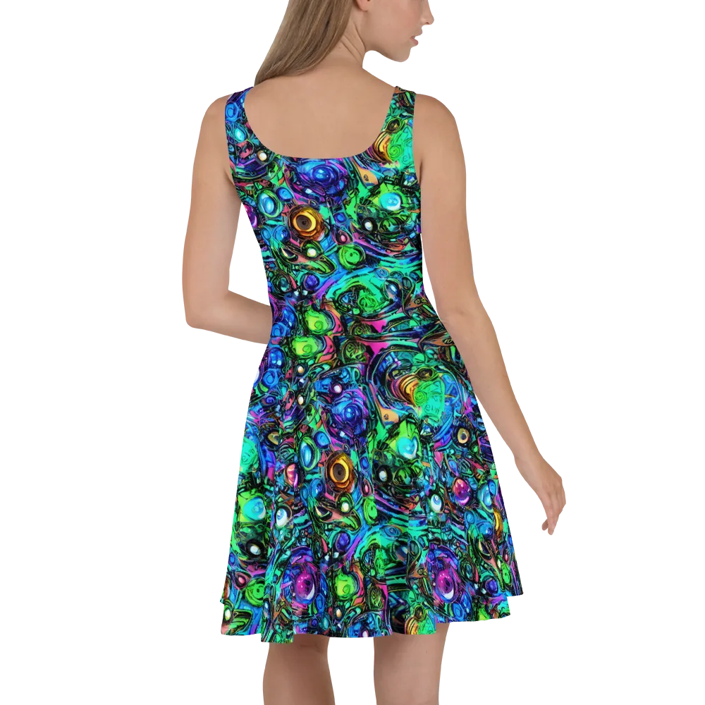 Hypercolor Eden on Skater Dress — Back