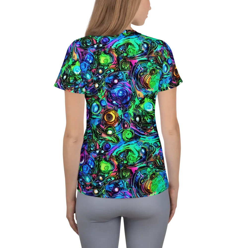 Hypercolor Eden on Women's Athletic T-Shirt — Back