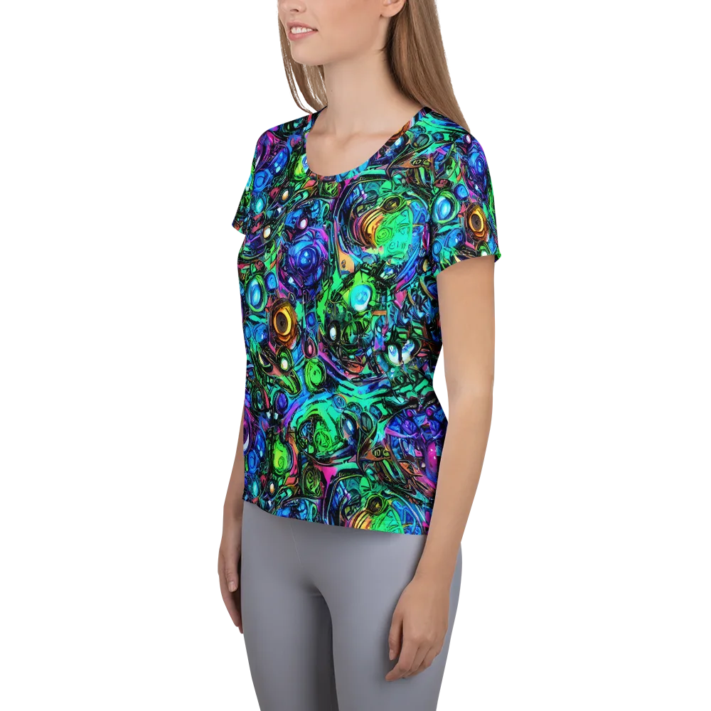 Hypercolor Eden on Women's Athletic T-Shirt — Left