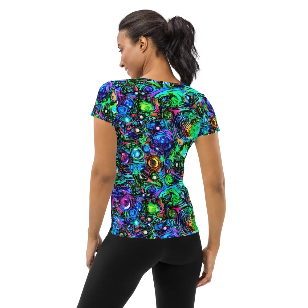 Hypercolor Eden on Women's Athletic T-Shirt — Back