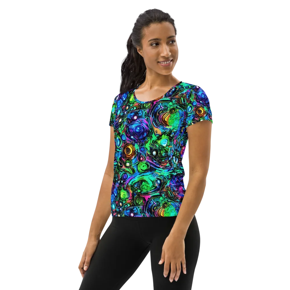 Hypercolor Eden on Women's Athletic T-Shirt — Left