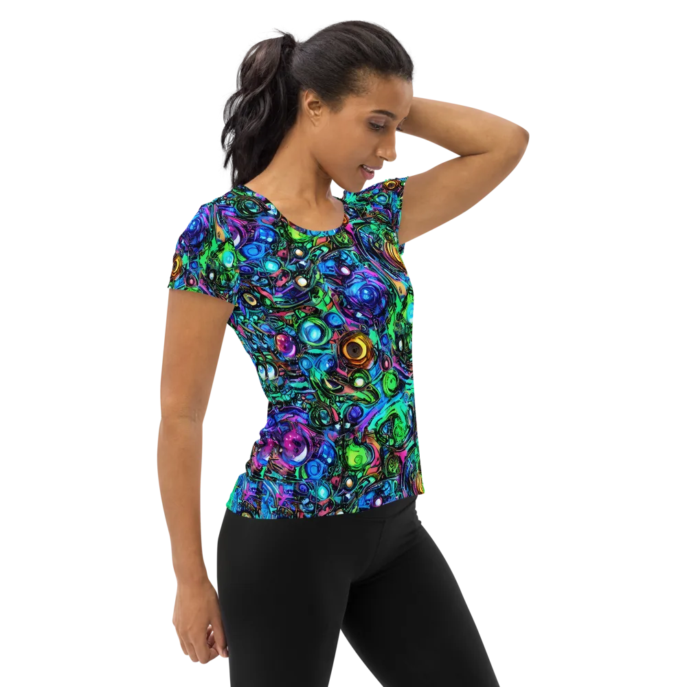 Hypercolor Eden on Women's Athletic T-Shirt — Right