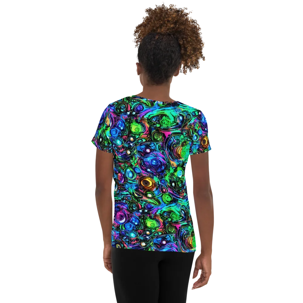Hypercolor Eden on Women's Athletic T-Shirt — Back