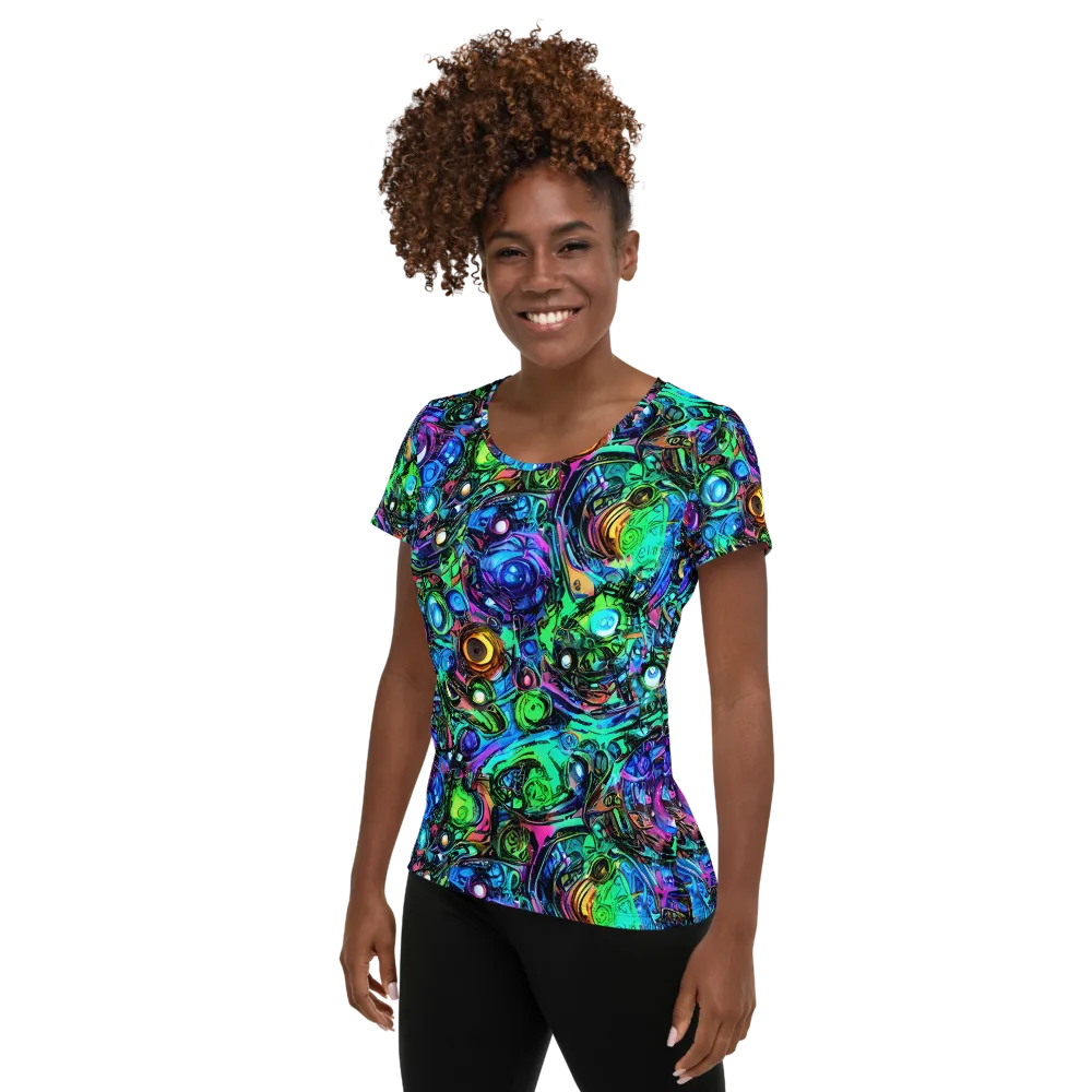 Hypercolor Eden on Women's Athletic T-Shirt — Left
