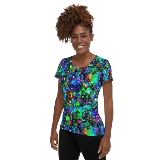 Hypercolor Eden on a Women's Athletic T-Shirt