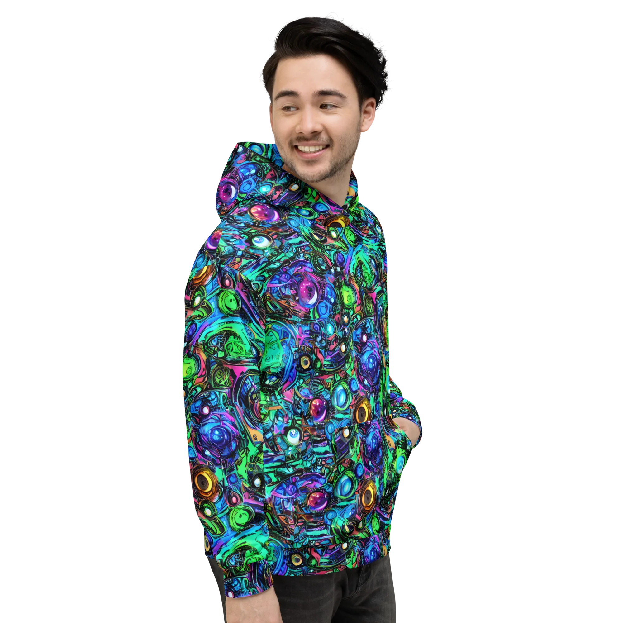 Hypercolor Eden on Hoodie — Right