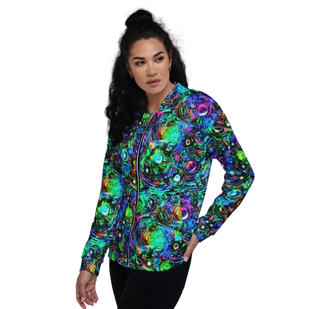 Hypercolor Eden on Bomber Jacket — Left