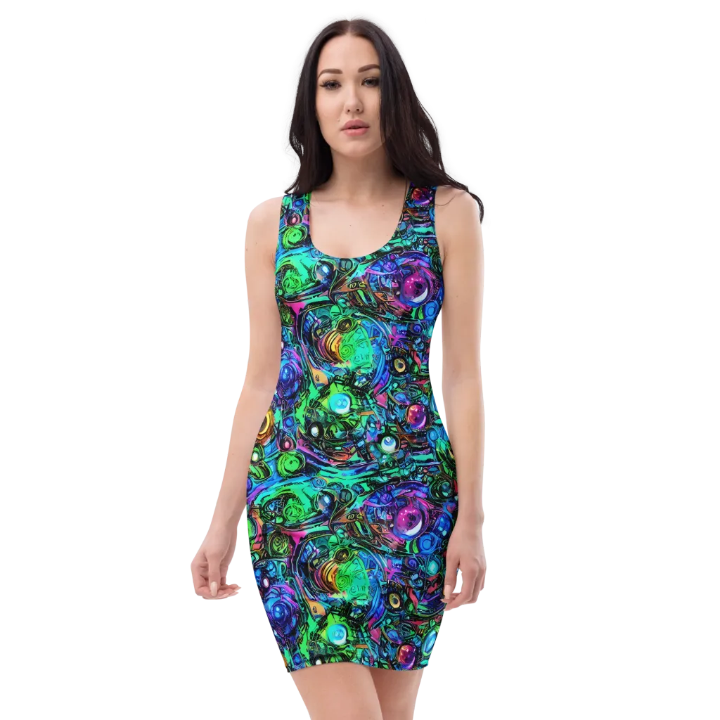 Hypercolor Eden on Bodycon Dress — Front