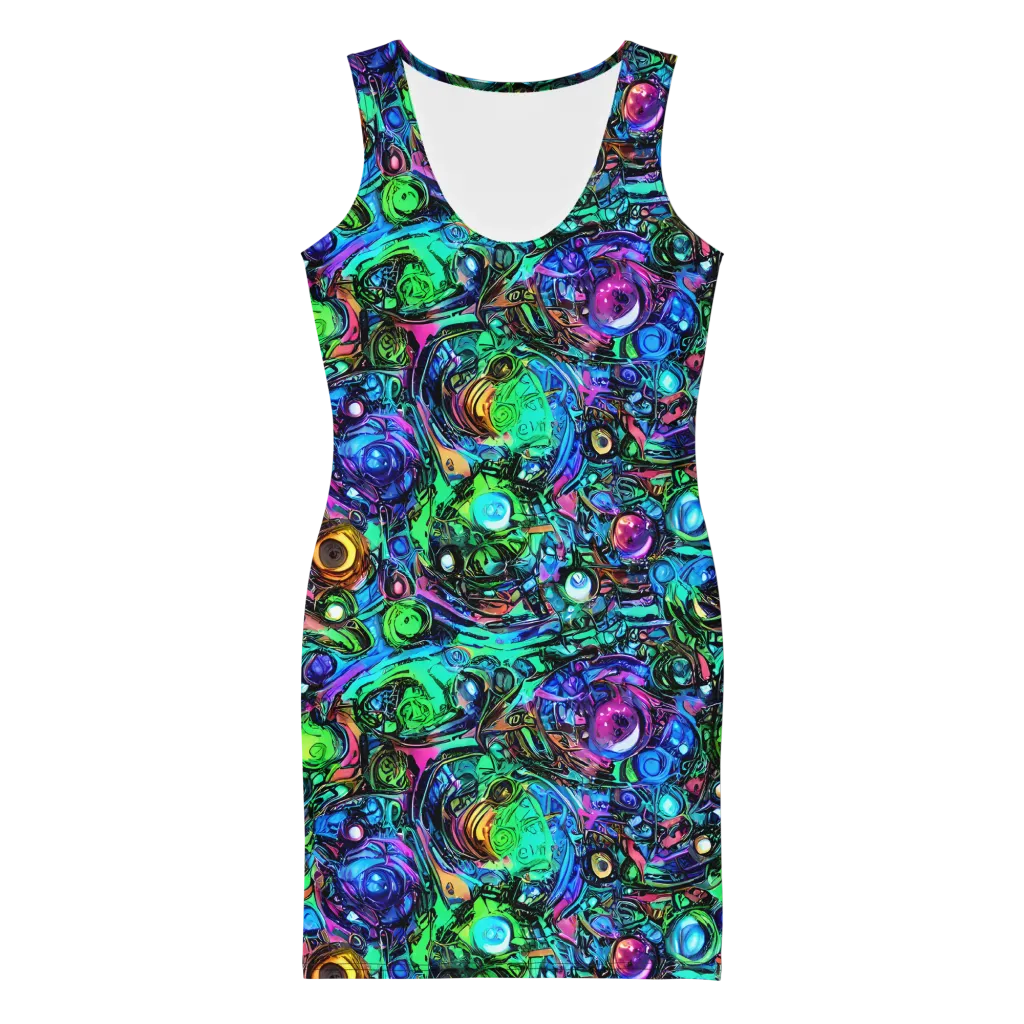 Hypercolor Eden on Bodycon Dress — Front
